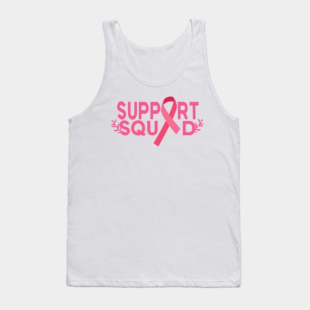 Support Squad Family Breast Cancer Support Tank Top by MoodPalace